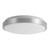 Yanis 16-in Black dimmable LED Flush Mount - Brushed Nickel