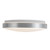 Yanis 16-in Black dimmable LED Flush Mount - Brushed Nickel