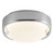 Pebble 8-in Chrome dimmable LED Flush Mount - Chrome