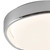 Pebble 8-in Chrome dimmable LED Flush Mount - Chrome