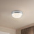 Pebble 8-in Chrome dimmable LED Flush Mount - Chrome