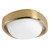 Pebble 8-in Chrome dimmable LED Flush Mount - Metallic Brass