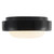 Pebble 8-in Chrome dimmable LED Flush Mount - Glossy Black