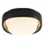Pebble 8-in Chrome dimmable LED Flush Mount - Glossy Black