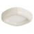 Folio 15-in Black dimmable LED Flush Mount - Pearl White