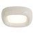 Folio 15-in Black dimmable LED Flush Mount - Pearl White