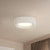 Folio 15-in Black dimmable LED Flush Mount - Pearl White