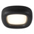 Folio 15-in Black dimmable LED Flush Mount - Brown Vegan Leather