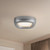 Folio 15-in Black dimmable LED Flush Mount - Space Gray