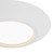 Weylo 6-in Black dimmable LED Flush Mount - White