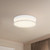 Quara 7-in White dimmable LED Flush Mount - White