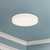 Rynn 7-in White dimmable LED Flush Mount - White