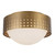 Astoria 10-in Vintage Brass Flush Mount - Vintage Brass