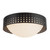 Astoria 14-in Vintage Brass Flush Mount - Urban Bronze