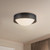 Astoria 14-in Vintage Brass Flush Mount - Urban Bronze