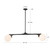 Briar 47-in Brushed Gold Linear Pendant - Teak