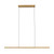 Drift 45-in Black dimmable LED Linear Pendant - Vintage Brass