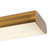 Drift 45-in Black dimmable LED Linear Pendant - Vintage Brass