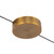 Nio 45-in Black dimmable LED Linear Pendant with Ribbed Opal Diffuser - Vintage Brass