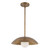 Umbra 14-in Vintage Brass Pendant with Matte Opal Glass Diffuser - Vintage Brass/Opal Glass