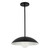 Umbra 14-in Vintage Brass Pendant with Matte Opal Glass Diffuser - Black/Opal Glass