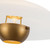 Umbra 14-in Vintage Brass Pendant with Matte Opal Glass Shade - Opal Glass/Vintage Brass