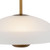 Umbra 14-in Vintage Brass Pendant with Matte Opal Glass Shade - Opal Glass/Vintage Brass