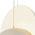 Void 24-in Pearl White dimmable LED Pendant - Pearl White