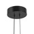 Void 24-in Pearl White dimmable LED Pendant - Black