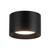 Uma 6-in Black dimmable LED Semi-Flush Mount - Black