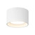 Uma 6-in Black dimmable LED Semi-Flush Mount - White