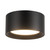 Uma 7-in (3-in Height) White dimmable LED Semi-Flush Mount - Black