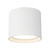 Uma 7-in (6-in Height) White dimmable LED Semi-Flush Mount - White