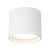 Uma 7-in (6-in Height) White dimmable LED Semi-Flush Mount - White
