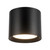 Uma 7-in (6-in Height) White dimmable LED Semi-Flush Mount - Black