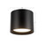 Uma 7-in (6-in Height) White dimmable LED Semi-Flush Mount - Black