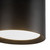 Uma 9-in White dimmable LED Semi-Flush Mount - Black