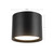 Uma 9-in White dimmable LED Semi-Flush Mount - Black