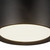 Uma 12-in White dimmable LED Semi-Flush Mount - Black