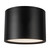 Uma 15-in White dimmable LED Semi-Flush Mount - Black