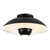 Umbra 14-in Black Semi-Flush Mount - Black