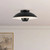 Umbra 14-in Black Semi-Flush Mount - Black