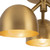 Fosso 13-in Brushed Gold Semi-Flush Mount - Brushed Gold