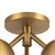 Fosso 13-in Brushed Gold Semi-Flush Mount - Brushed Gold