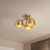 Fosso 13-in Brushed Gold Semi-Flush Mount - Brushed Gold