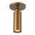 Mason 5-in Urban Bronze dimmable LED Semi-Flush Mount - Vintage Brass