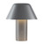 Folio 10-in Brown Vegan Leather dimmable LED Table Lamp - Space Gray