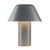 Folio 10-in Brown Vegan Leather dimmable LED Table Lamp - Space Gray