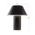 Folio 10-in Brown Vegan Leather dimmable LED Table Lamp - Pearl White