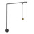 Faria 1 Light Black dimmable 4000K LED Trilo Track Wall Kit - Brushed Gold - 3000K